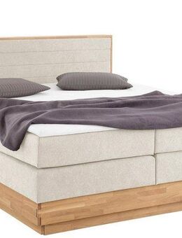 Home affaire Boxspringbett Cavan, Eiche, inkl. Bettkasten & Topper, verschiedene Härtegrade (auch H4)