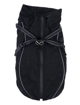 TIAKI Hundemantel Harness Arkon, schwarz - ca. 50 cm Rückenlänge