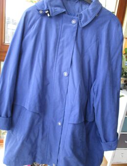 Übergangs-Jacke (Größe 50)in Blau mit Kapuze abnehmbar - Weichs