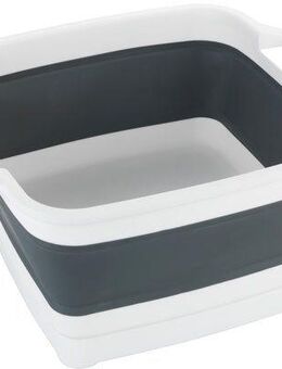 WENKO Waschschüssel Modell Sira, faltbare Spülschüssel mit Henkeln, ideal für Zuhause und Camping, 8 L