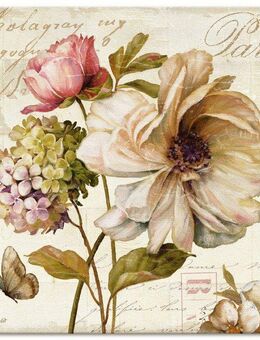 Artland Leinwandbild Blumen II, Blumen (1 St), auf Holzrahmen gespannt