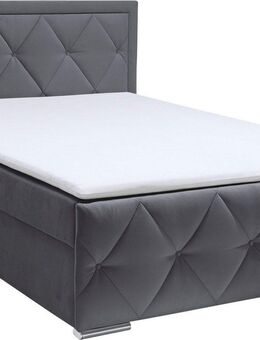 Home affaire Boxbett Alfie, inkl. Bettkasten&Topper, Wahlweise mit Knopfsteppung oder Strasssteinen, H2, H3 und H4 wählbar