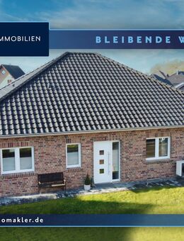 NEUBAU: Eleganter Bungalow in idyllischer Wohnlage! KfW40 | Wärmepumpe | PV-Anlage - Quakenbrück