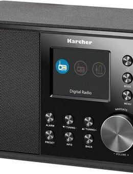 Karcher DAB 3000 Digitalradio (DAB) (Digitalradio (DAB), FM-Tuner mit RDS, UKW mit RDS, 3 W, FM-Tuner mit RDS, UKW mit RDS, 3 W, Radio mit Farbdisplay, AUX-Eingang)