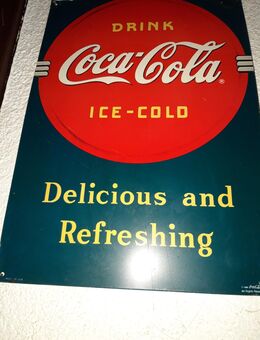 Coca Cola Werbeschild Blech - Berlin