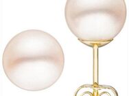 JOBO Paar Ohrstecker, 585 Gold mit Süßwasser-Zuchtperlen 8 mm