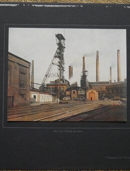 Alter Kunstdruck : Die Zeche Thyssen bei Essen . , Abbildung 20cm x 15,5cm , Unterlage 36cm x 27,5cm , M24 - Görlitz