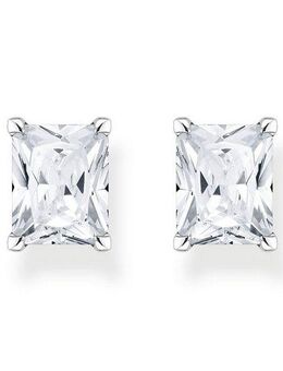 THOMAS SABO Paar Ohrstecker blauer oder weißer Stein, H2201-009-1,-051-14,-414-14,-1-699-1, mit Zirkonia (synth), Spinell (synth) oder Glas-Keramik Stein