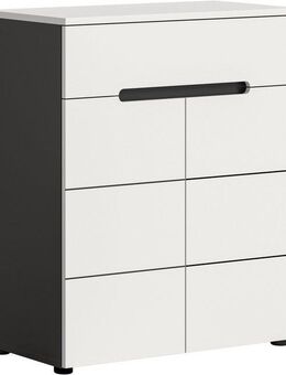 INOSIGN Schuhkommode REHAT, TOPSELLER!, Breite 80cm, 2 Türen, 1 Schubkasten, 4 Fächer (1 St., in verschiedenen Farben erhältlich, Platz für ca. 12 Paar Schuhe), Schuhschrank, Kommode, Garderobenschrank, Anrichte, Sideboard