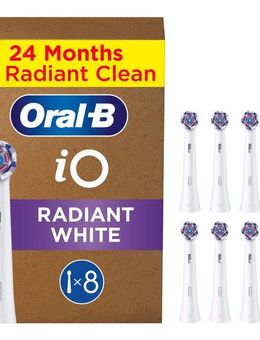 Oral-B Aufsteckbürsten Oral-B iO Strahlendes Weiss, fortschrittliche Plaque-Entfernung, Poliereinsätze zur Zahnaufhellung