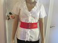 NEU mit ETIKETT * Rüschen * Romantik * Volant * Trachten * Dirndl * Baumwolle Batist * Bluse "Pepe Jeans" Gr. 36/ S * weiß * in 88499