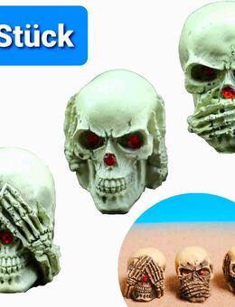 Kreative 3 Affen Figur in Skelettkopf Schädel Motiv Dekoration Geschenkidee 24,90€* - Villingen-Schwenningen