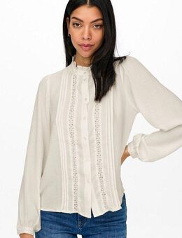 JDY Rüschenbluse JDYELLIS L/S LACE SHIRT WVN NOOS