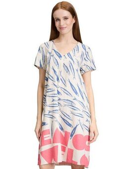 Betty Barclay Sommerkleid Betty Barclay Leinenkleid mit V-Ausschnitt Form
