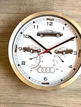 Wanduhr“A5“Cabrio“Uhr“Wetterstation“Edelstahl“Funkuhr“Geschenk“Audi“ - Hamburg Bergedorf