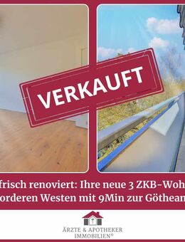 Mitten im vorderen Westen: Ihre renovierte 3ZKB-Wohnung mit Südbalkon - Kassel