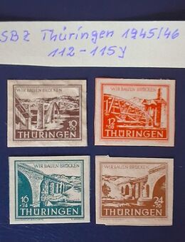Sbz Thüringen 1945/46 112 - 115 Y - Görlitz