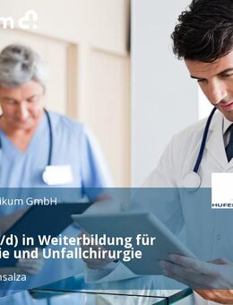 Arzt (m/w/d) in Weiterbildung für Orthopädie und Unfallchirurgie - Bad Langensalza
