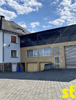 ARBEITEN UND WOHNEN VEREINT: 1-2 FAMILIENHAUS MIT HOF, LAGERFLÄCHE UND GERÄUMIGER GARAGE - GEEIGNET FÜR LKW! - Mömbris