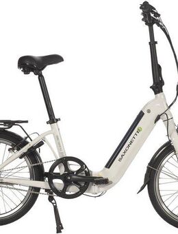 SAXONETTE E-Bike Faltrad Compact Comfort Plus 2.0, 3 Gang, Nabenschaltung, Frontmotor, 360 Wh, (mit Akku-Ladegerät), Pedelec, Elektrofahrrad für Damen u. Herren