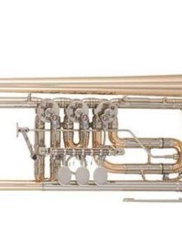 J. Scherzer Konzerttrompete, Modell 8211 Goldmessing lackiert. NEUWARE - Hagenburg