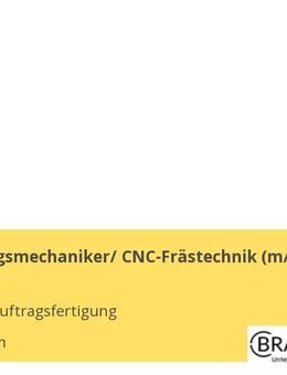 Zerspanungsmechaniker/ CNC-Frästechnik (m/w/d) - Laupheim