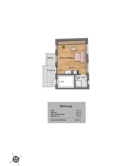 1-Zi. Wohnung - Neubau - provisionfrei - Nürnberg