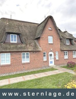 Nordstrand: Wohnung im Reihenhaus-Charakter unter Reet direkt hinter dem Deich - Nordstrand