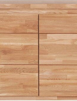 Home affaire Kommode Burano,90cm breit,35 cm tief, Fronten Massivholz, Holz massiv, Holzwerkstoff,2 Türen,2 breite Fächer