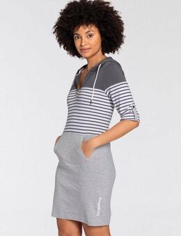 KangaROOS Jerseykleid kurzes Kleid, lässiger, casual Look, aus Rippstrickstoff
