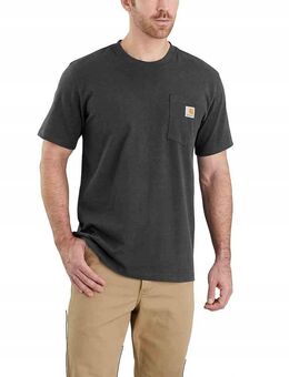 Carhartt Herren Premium T-Shirt Workwear Arbeit Kurzarm Shirt Heavyweight Pocket Carbon - Wuppertal