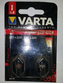 Varta 751 2x Krypton 2,5V 0,75A neu in OVP. - Berlin Marzahn-Hellersdorf