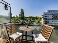 Möbliertes Apartment in Hamburg-Hamm mit Balkon und Blick aufs Wasser - Hamburg