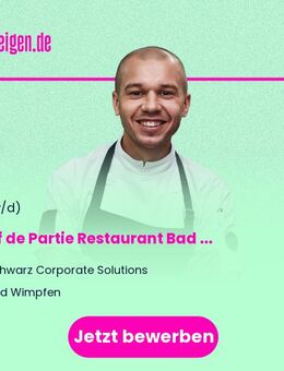 Chef de Partie Restaurant Bad Wimpfen (m/w/d) - Bad Wimpfen