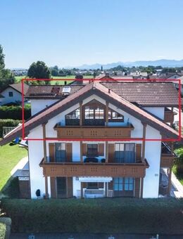 Dachgeschosswohnung mit Bergblick und Südbalkon im Herzen von Bruckmühl - Bruckmühl