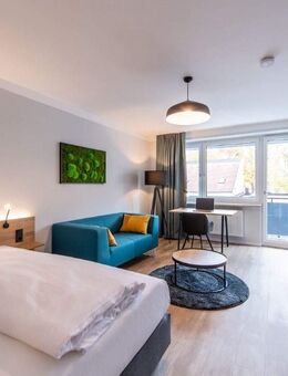 Modern möblierte 2-Zimmer-Business Wohnung mit Balkon und separater Küche - München