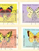 DDR Briefmarken Schmettlerlinge (421) in 20095