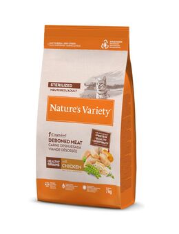 1 kg gratis! 7 kg Nature's Variety - Healthy Grains Sterilized Adult Huhn