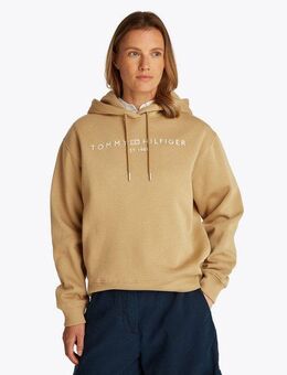 Tommy Hilfiger Kapuzensweatshirt MDRN REG CORP LOGO HOODIE mit gesticktem Logo-Schriftzug
