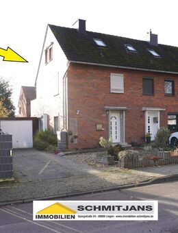 Solides, sanierungsbedürftiges Reihenendhaus für Käufer mit handwerklichem Geschick - Lingen (Ems)