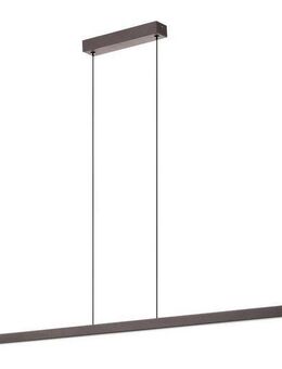 EGLO Hängeleuchte LISCIANA, LED wechselbar, Warmweiß, FSCM70HB, Aluminium in braun und Holz in Walnuss-Optik, Lampe