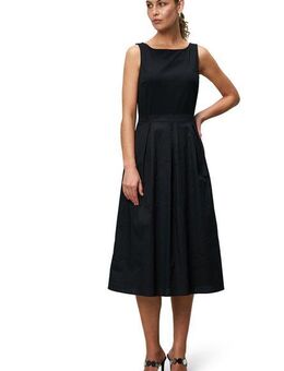 Zero Midikleid zero Midikleid 2-in1-Optik ausgestellt Falten