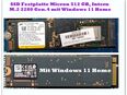 SSD Festplatte Micron 512 GB, Intern | M.2 2280 Gen.4 mit Windows 11 Home in 67663