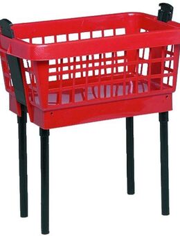 Lockweiler Wäschekorb, Kunststoff, mit Füßen, 45 Liter