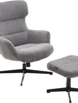 Home affaire Sessel Clarah Relaxsessel, TV-Sessel mit Hocker, 360° Grad drehbar