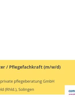 Pflegeberater / Pflegefachkraft (m/w/d) - Solingen (Klingenstadt)