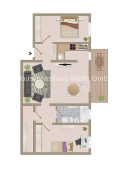 3-Zimmer-Wohnung mit Balkon im Herzen von Sulzbach - Sulzbach (Saar)