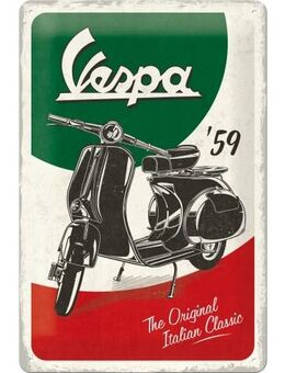 Vespa Blechschild The Italian Classic Motorroller Scooter 20x30 cm - München
