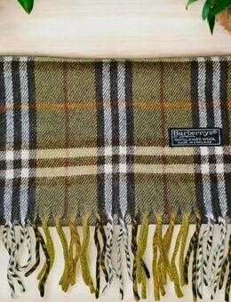 Vintage 90s Burberrys Schal Kiwi- Check-Muster - Langen (Hessen) Zentrum