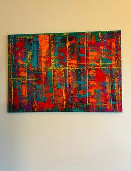 Farbe gegen Winterblues—Acrylbild 70x100 cm - Rösrath Zentrum